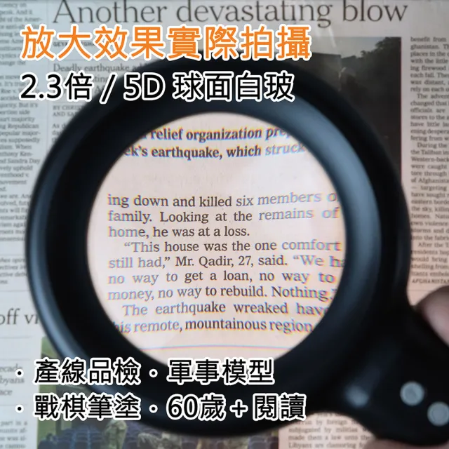 【HWATANG】OHBIG 2.3倍/5D/球面白玻 LED調光調色放大鏡 MADWORKS 聯名款 桌夾式(微縮模型 齒模美甲)
