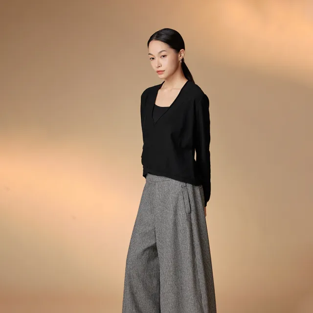 【giordano ladies】圍裹式針織上衣(02353548)
