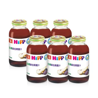 【HiPP】喜寶生機綜合果汁200ml*6入(綜合黑棗汁)