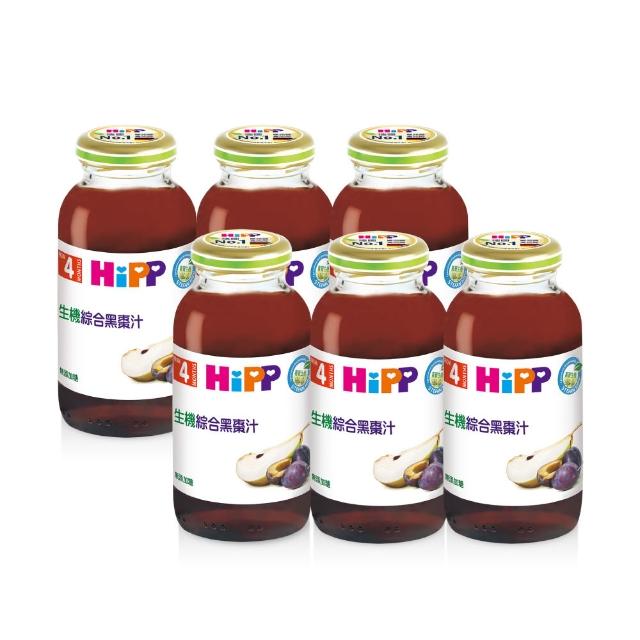 【HiPP】喜寶生機綜合果汁200ml*6入(綜合黑棗汁)
