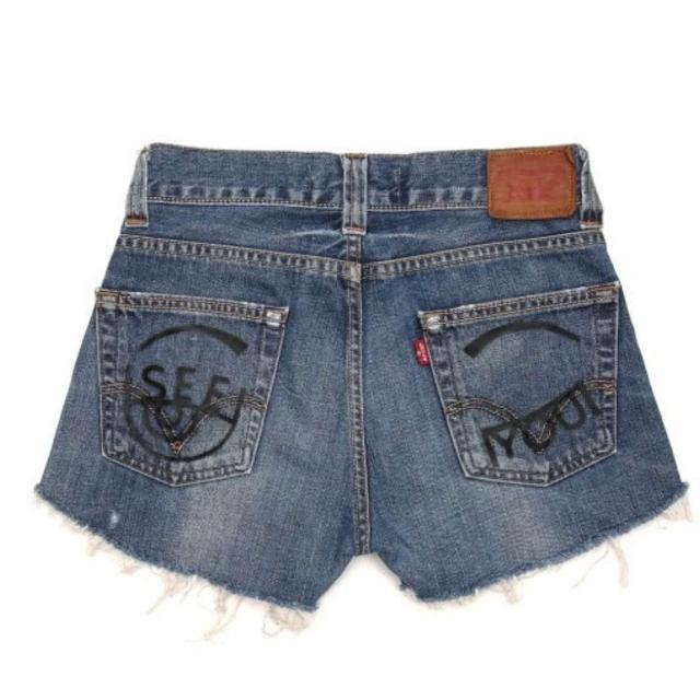 【Chiara Ferragni】I SEE YOU牛仔短褲(原廠公司貨)