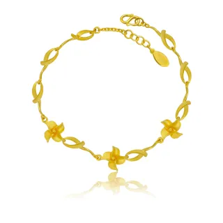 【今生金飾】栩栩花夢手鍊(黃金手鍊)