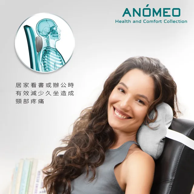 【ANOMEO】狗骨形 車用頭枕 高密度記憶棉(汽車頭枕/車用靠枕/汽車頭枕)
