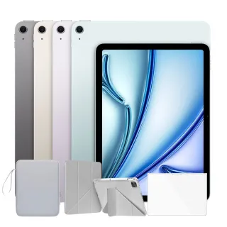 【Apple】A+級福利品 iPad Air M2 2024（13吋/128GB/WIFI）(贈專屬手提收納包+專屬保護殼+抗刮螢幕保貼)