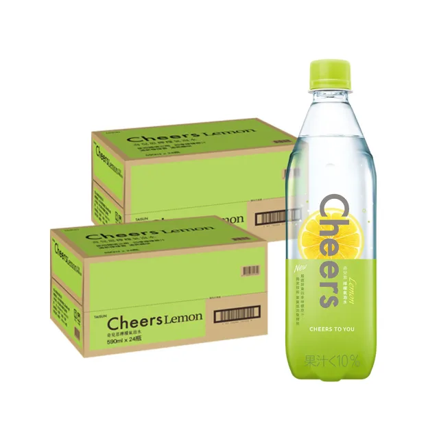 【泰山】CheersLemon檸檬氣泡水590mlx2箱(共48入;官方直營)