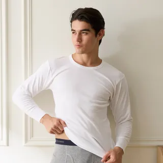 【SunFlower 三花】2件組厚棉圓領男長袖內衣(衛生衣)