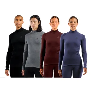 【ODLO官方直營】男 女 ECO 銀離子 保暖型 高領 長袖 上衣 多款多色(抑菌抗臭 吸濕排汗 登山 滑雪 底層衣)