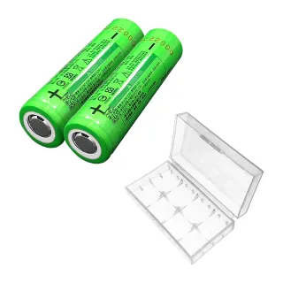 【YADI】LG 18650可充式鋰電池 平頭 3400mAh 2入 附收納盒