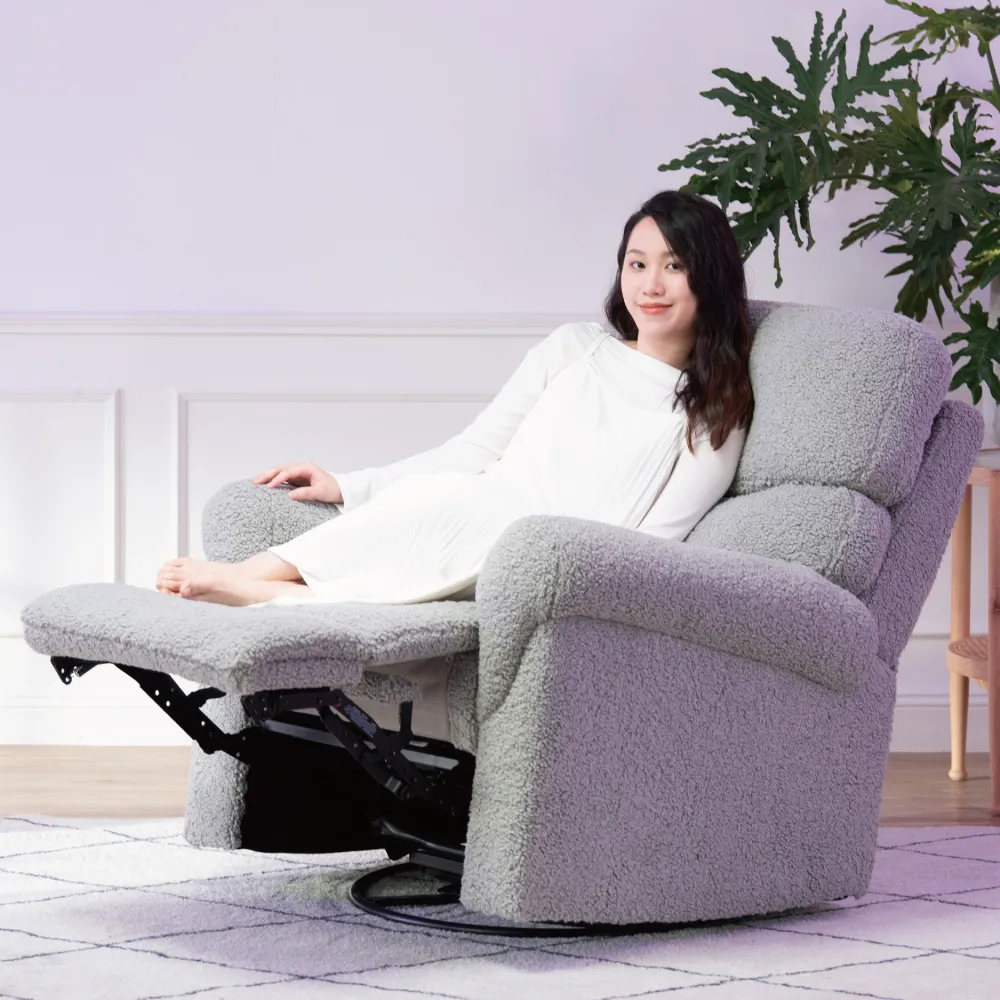 【MUNICHI 沐尼黑】仿羊毛絨/搖擺款 單人奢華漫遊3D電動沙發 MSG-L(電動椅/沙發躺椅)