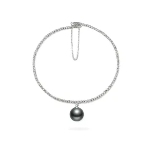 【King Star】日本進口 18K金 天然南洋黑珍珠手環 8-8.5mm 暮光