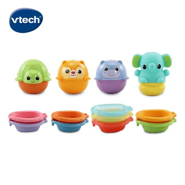 【Vtech】戲水玩具系列-漂浮動物疊疊樂(愛上沐浴戲水的樂趣與創意)