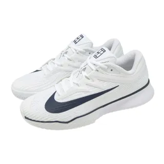 【NIKE 耐吉】硬地網球鞋 Zoom Vapor Pro 3 HC PRM WIMB 男鞋 白 海軍藍 抓地 氣墊(HJ6771-100)