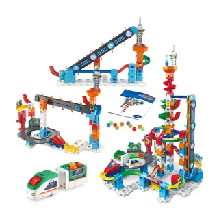 【Vtech】智能滾球積木建構軌道組-超級城市列車組(STEAM禮物首選)