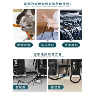 【DREAMCATCHER】電線保護套-8mm(電線防咬/防咬線/整線器/防貓咬電線/電線整理/捲式結束帶/捲線/防咬套)