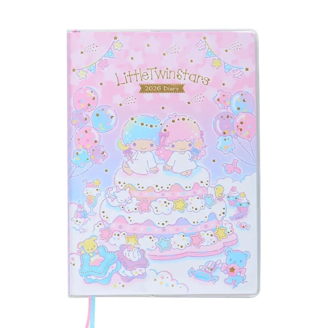 【SANRIO 三麗鷗】2026 B6 方格週記事手帳 年曆 行事曆 日誌 雙星仙子 KIKI LALA