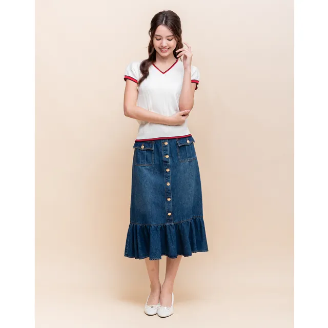 【perng yuh 芃諭名品】簡約時刻 V領 連袖 針織衫(2025 AW Collection|4C秋冬新品上市)