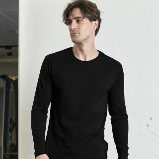 【SunFlower 三花】2件組厚棉圓領男長袖內衣(衛生衣)