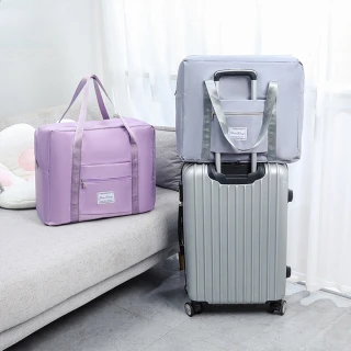 【Dagebeno荷生活】加厚牛津布高抗磨超大容量居家旅行兩用收納袋 行李箱拉桿袋(中號1入)