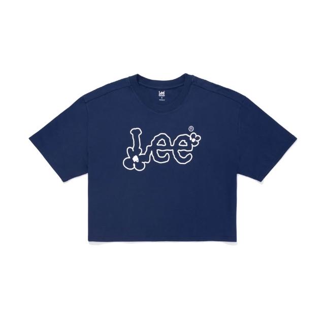 【Lee】女裝 短袖T恤 / 塗鴉花朵LOGO印花 共3色 季節性版型(LB502109132/LB502109137/LB502109K15)