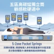 【Lunio】Quantum Max石墨烯雙人5尺獨立筒床墊(全新升級 雙層設計 側邊強化 高衝擊耐壓)