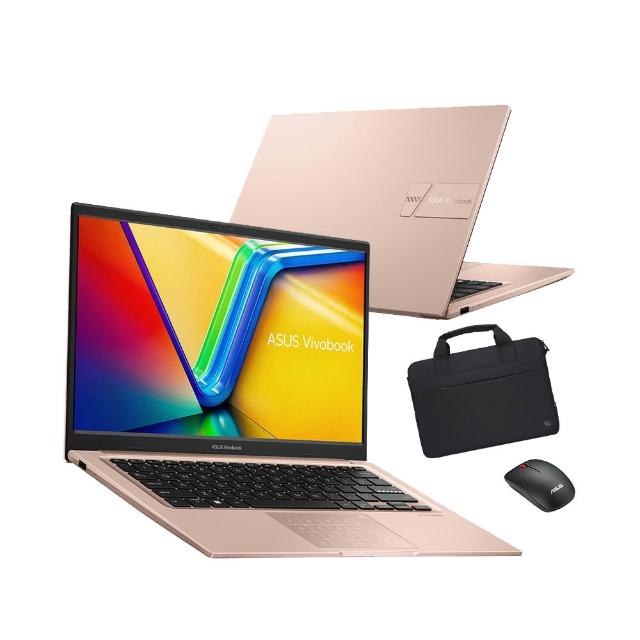【ASUS 華碩】筆電包/滑鼠組★14吋i5輕薄筆電(Vivobook X1404VA/core5-120U/8G+8G/512G SSD/W11)
