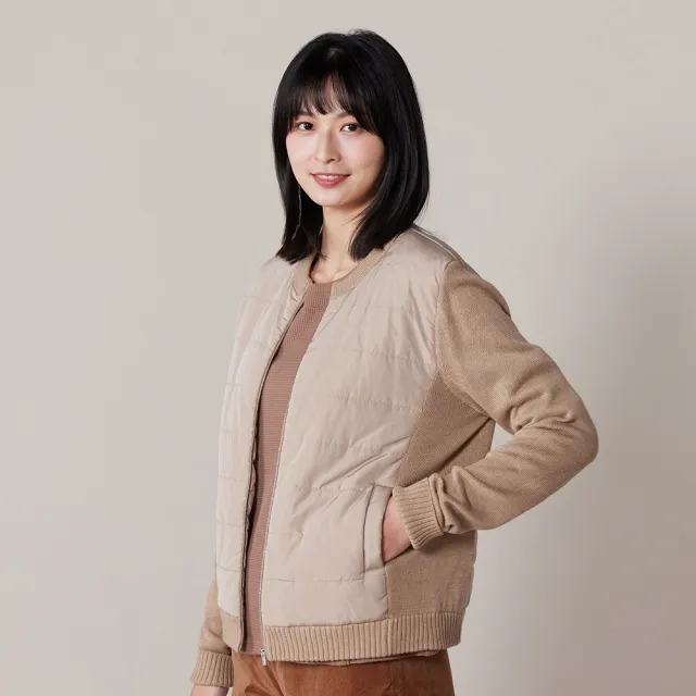 【YVONNE 以旺傢飾】鋪棉風衣外套-卡其