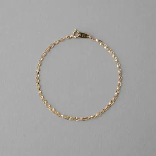 【ete】K10YG 層疊雙鍊手鍊(金色)