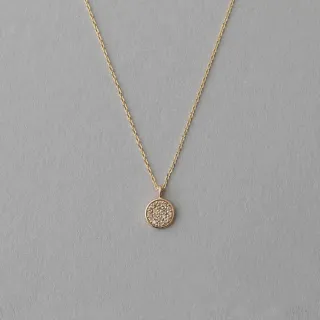 【ete】K10YG Brilliant 極致璀璨棕鑽項鍊(金色)