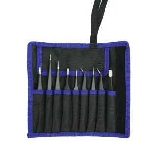 【Life工具】精密鑷子 不鏽鋼鑷子 美容鑷子 美甲鑷子 維修夾 鑷子組 防靜電鑷子 電子零件鑷子(130-SSTB9)