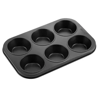 【Chefmade 學廚】6連瑪芬蛋糕模 杯子蛋糕模(WK9711六連杯 不沾杯子蛋糕模)