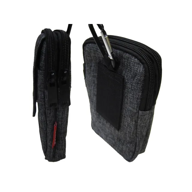 【SNOW.bagshop】雙11 腰掛包小容量5.5吋(手機適防水尼龍布二層主帶+外帶共三層可穿過皮帶固定)