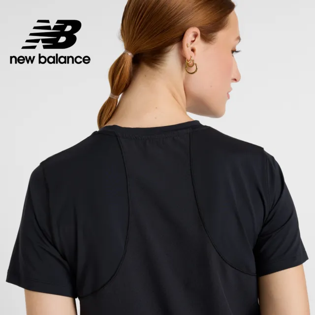 【NEW BALANCE】NB 排汗短T/短袖上衣_WT51224BK_女性_黑色(美版 版型偏大)