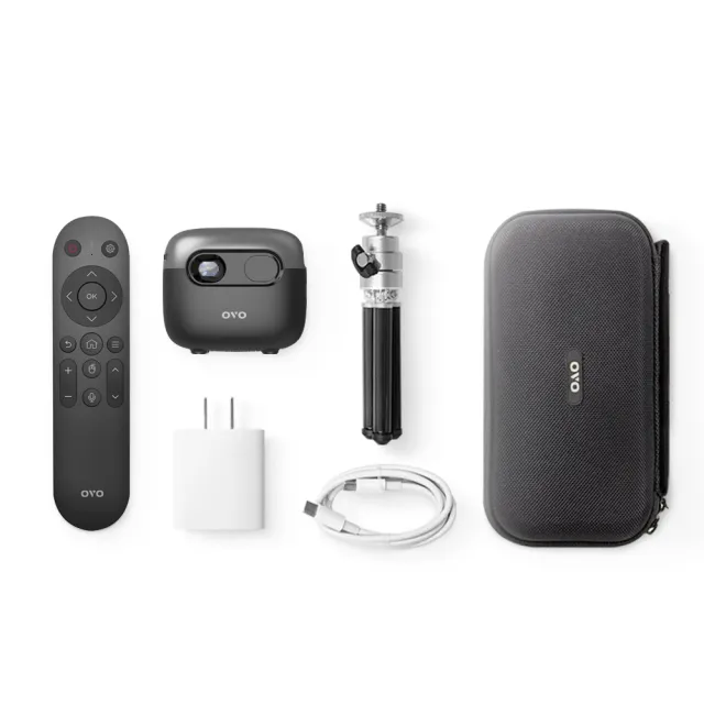 【OVO】小蘋果智慧投影機 U1-B(PD快充 內建喇叭 百吋投影 露營/戶外/家用)