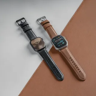 【MAGEASY】Apple Watch Nappa 小牛皮革錶帶(支援最新S11/SE3/Ultra 3)