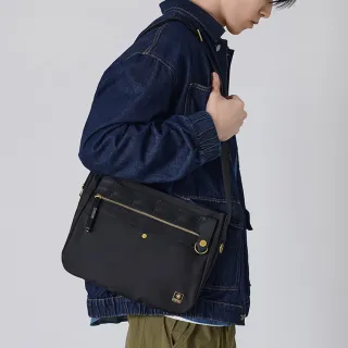 【PORTER INTERNATIONAL】自信經典NEW HEAT斜背包(黑)