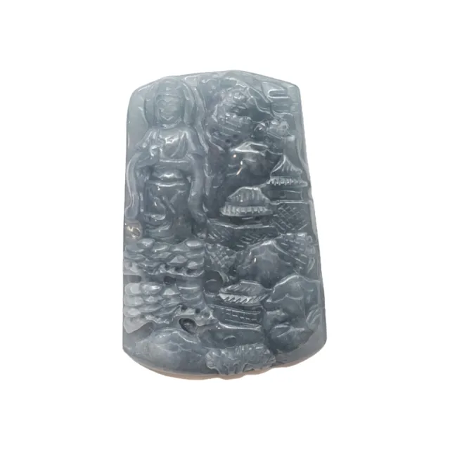 【藏古祥館】觀音翡翠 SBA50 (宗教開運 翡翠)