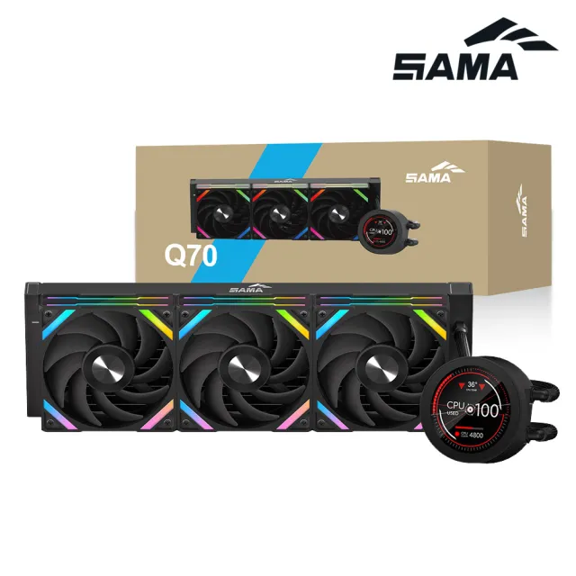 【SAMA 先馬】Q70 360 BK 水冷散熱器