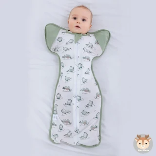 【Kori Deer 可莉鹿】清新北歐風竹節棉網眼/純棉透氣嬰兒蝴蝶型包巾(0-9個月開袖多尺寸新生兒蝶形懶人包巾)