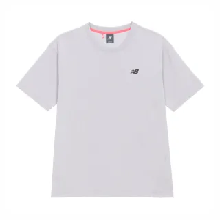 【NEW BALANCE】NB 簡約風格短T/短袖上衣_NEF33231LGR_男性_紫灰色(亞版 版型正常)