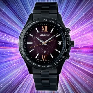 【SEIKO 精工】Lukia 閃耀夏夜 限量 太陽能電波男腕錶 38.4mm_SK037(7B27-0AB0P/SSVH037J)