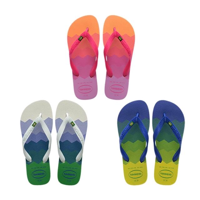 【havaianas 哈瓦仕】拖鞋 女鞋 男鞋 夾腳拖 國旗 拼接 跳色 漸層 Brasil Fresh 多款任選 4145745