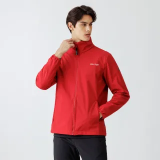 【Hilltop 山頂鳥】WINDSTOPPER防風透氣保暖刷毛外套 可銜接GORE-TEX外件 男款 紅色｜PH22XM51ECH0