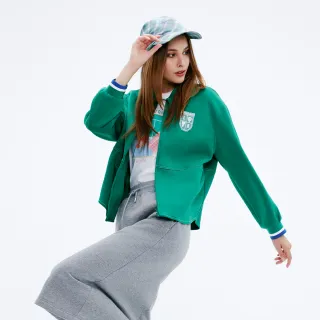 【KERAIA 克萊亞】翡翠綠潮太空棉運動風外套