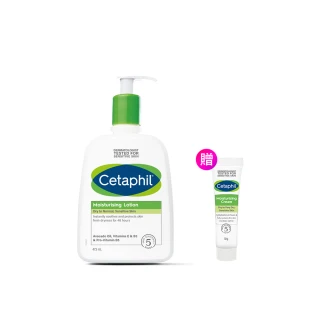 【Cetaphil 舒特膚】官方直營 長效潤膚乳 473ml(臉部身體乳液/敏感肌/保濕/B3/B5/乾燥粗糙)