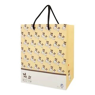 【CLEAN 克林】克林瞇瞇兔 大家幸福手提袋(禮物袋 禮品袋 手提紙袋 提袋 禮物提袋 禮物包裝袋 紙袋 購物袋)