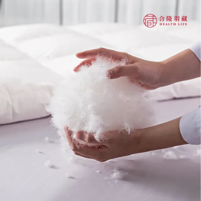 【HEALTH LIFE 合隆羽藏】CAS台灣原產75%白鴨絨被|中保暖|雙人(羽絨被/棉被)