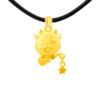 【今生金飾】牛來運轉墜(黃金墜飾)