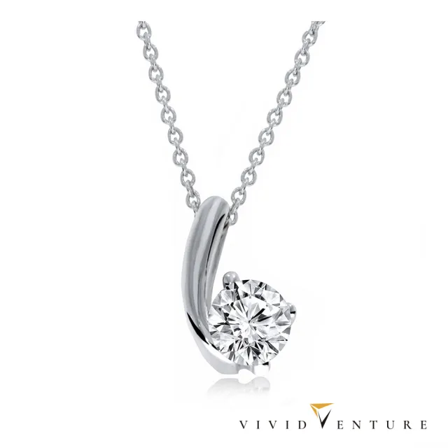 【Vividventure 亞帝芬奇】GIA 30分 DVVS2 3VG 八心八箭 天然鑽石 真鑽 項鍊 音符(14K金台+14K金鍊)