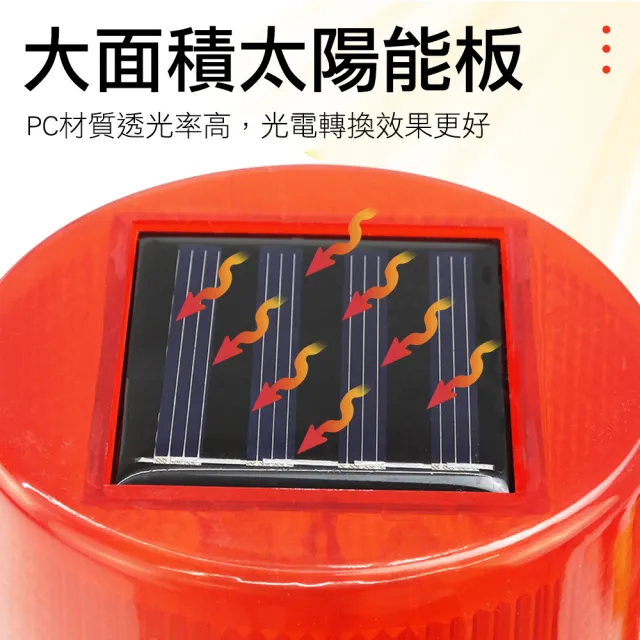 【精準科技】太陽能警示燈 三角錐信號燈 防撞警示燈 警示柱LED燈 免插電/插座型(MET-CLAS150 工仔人)