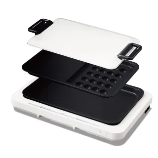 【IRIS】左右溫控電烤盤 WHP-012(贈章魚燒烤盤 雙烤盤組合 烤肉 烤盤 送禮 中秋節)